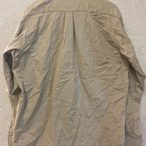 Bulwark FR Shirt Mens L Button Down L/S Fire Rest Cat 2 2112 Tan (2) - Picture 4 of 10